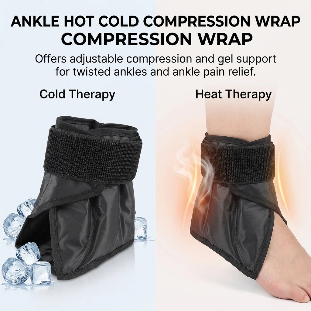 Ankle Support Compression Brace with Gel Therapy Wrap