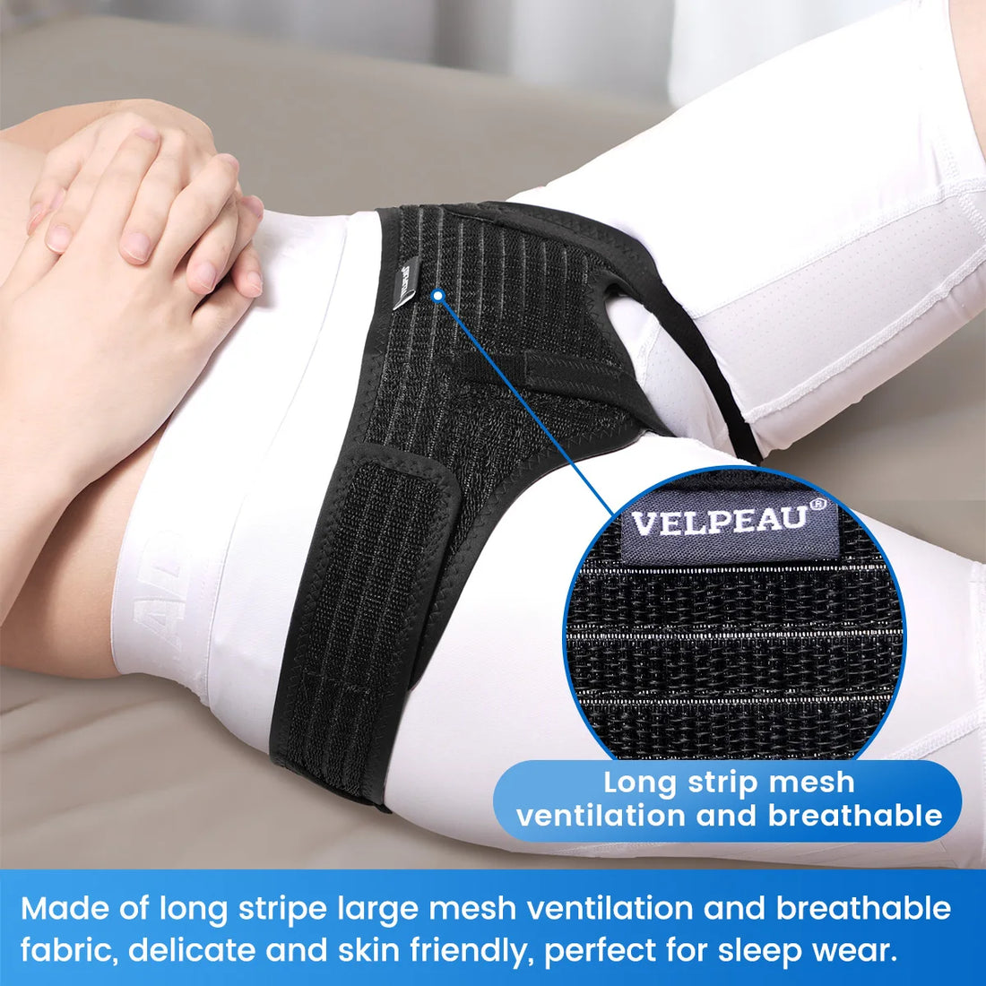 Adjustable Hernia Belt with 4 Compression Pads