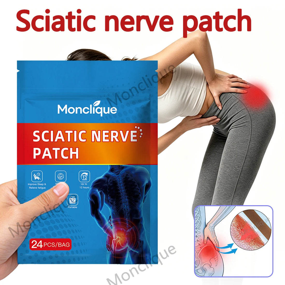 Self-Adhesive Hip and Buttocks Patches