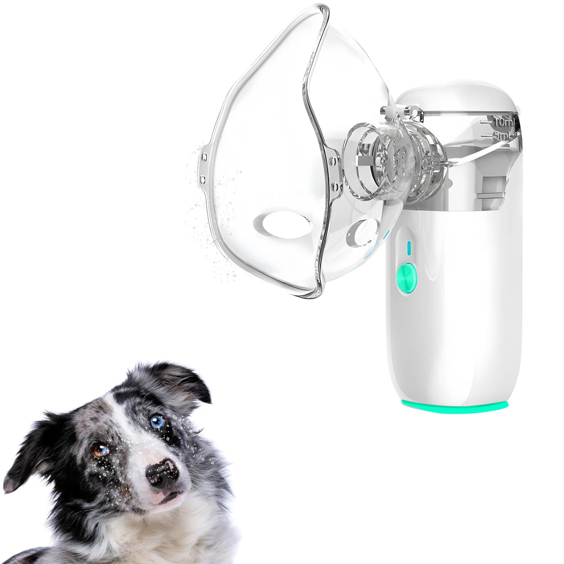 Adjustable Pet Nebulizer Mask with Aerosol Spacer