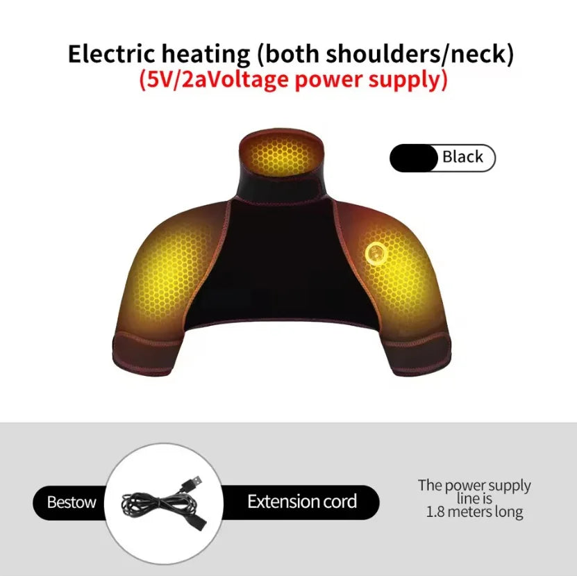 Electric Heating Massager Pad for Neck, Shoulder and Back