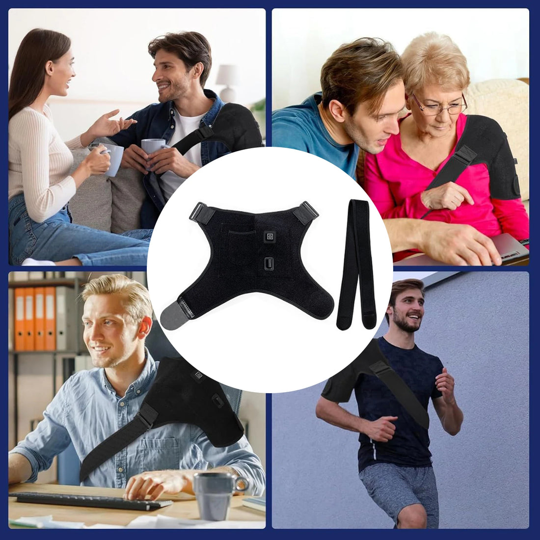 Heated Shoulder Wrap with 3 Heat Levels