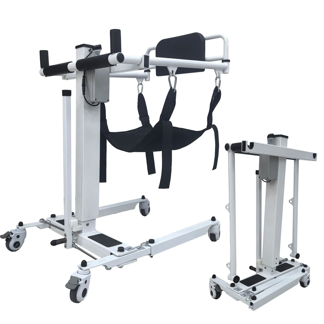 Electric Foldable Transfer Chair with Adjustable Height