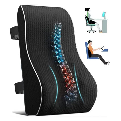 Memory Foam Lumbar Cushion for Car or Office Chair