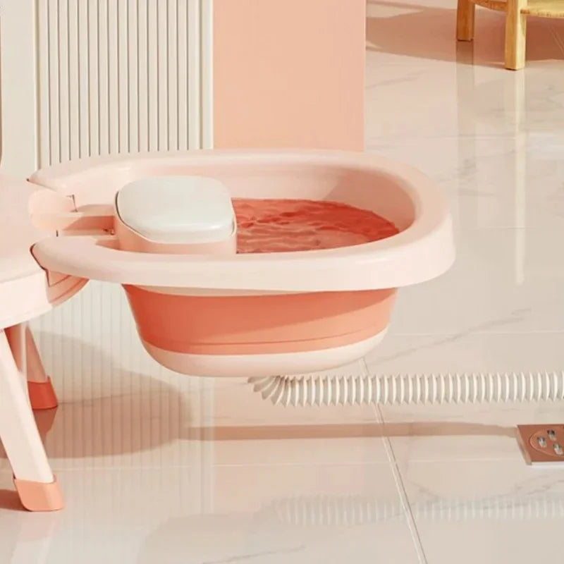 Foldable Children's Shampoo Chair with 4-Speed Adjustment