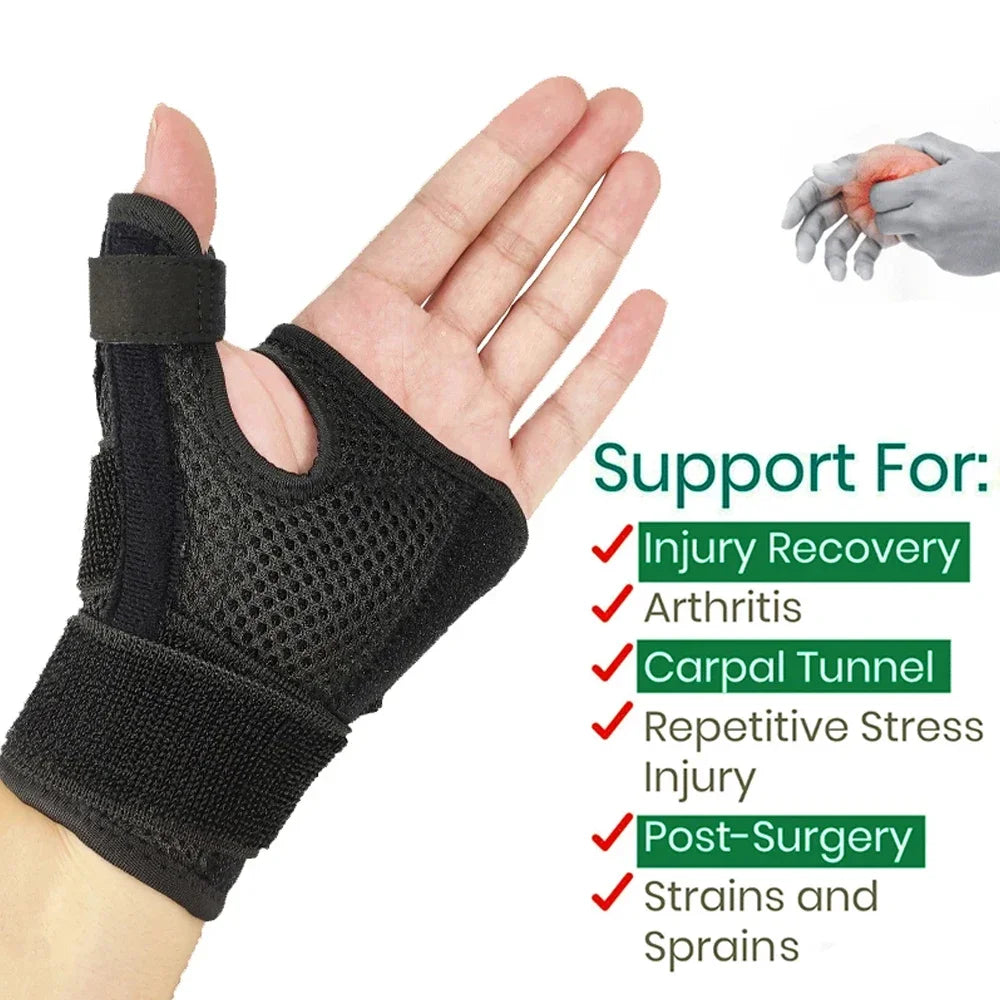 Flexible Wrist Thumb Splint Brace, Breathable, Left or Right Hand