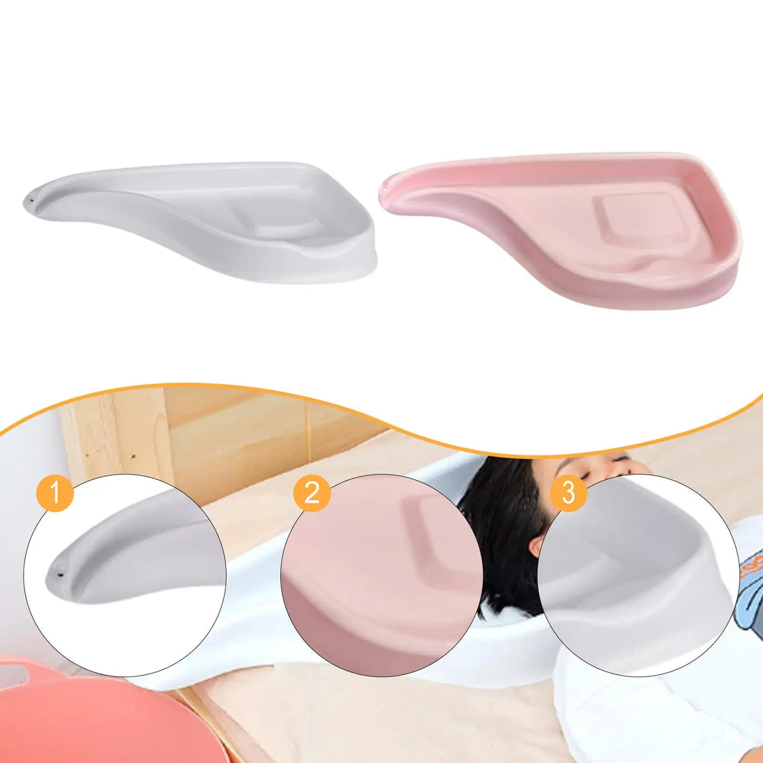 Bedside Hair Washing Basin for Home Care