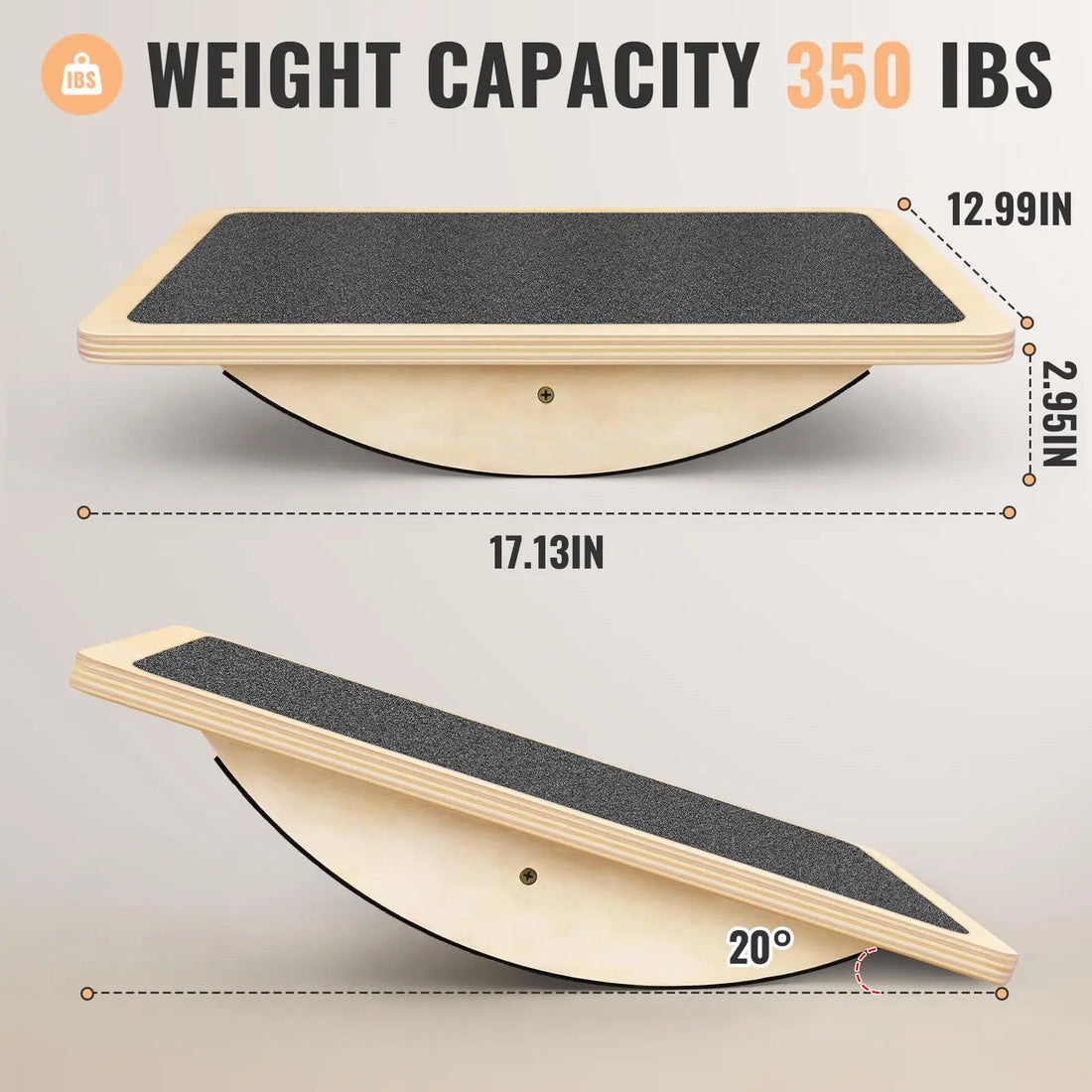 Wooden Anti-Slip Balance Board