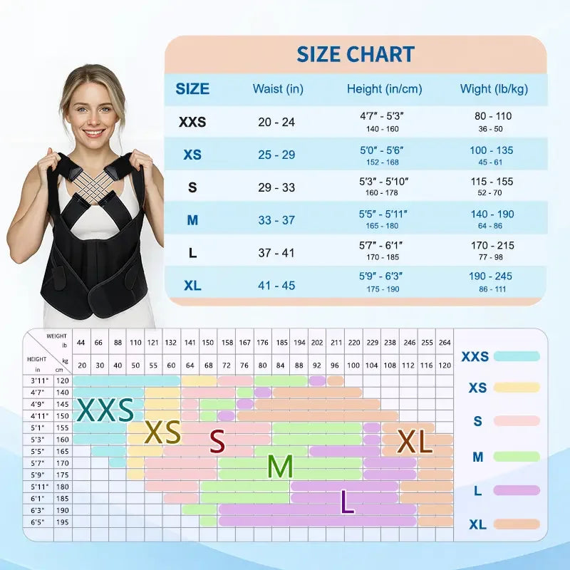 Adjustable Posture Corrector with Shoulder Support