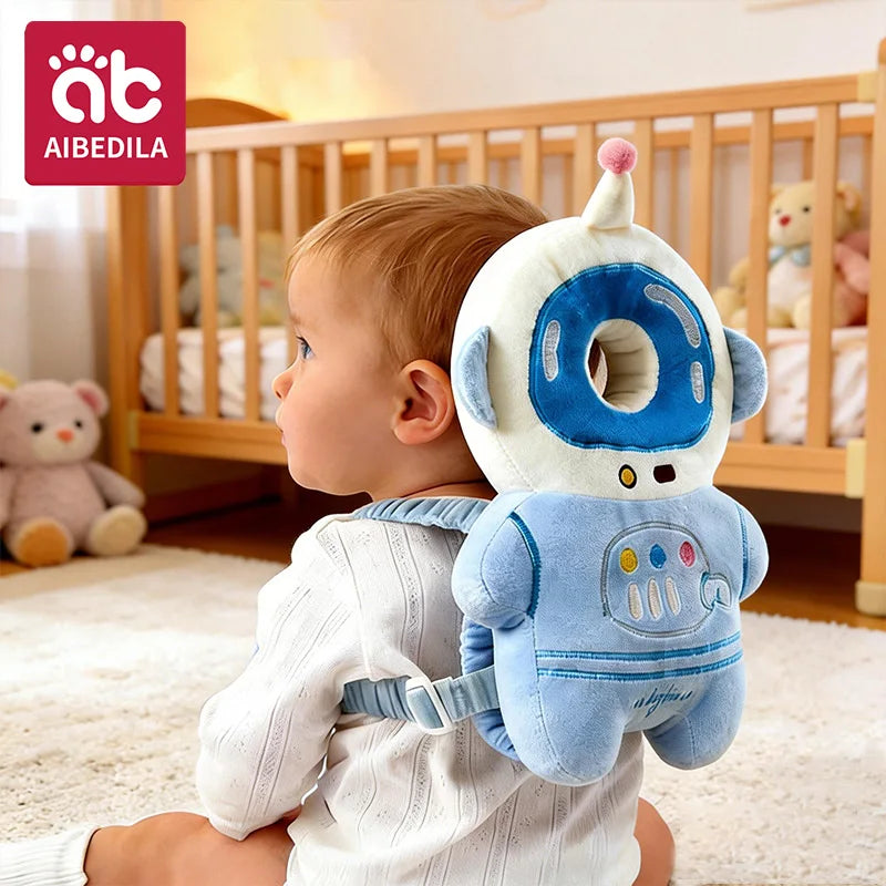 Cartoon Baby Head and Back Cushion