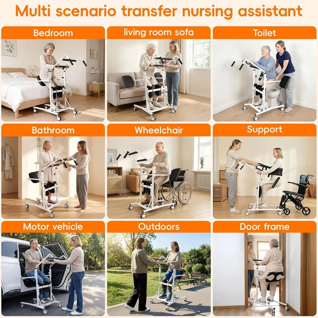 Sit-to-Stand Patient Lift Aid