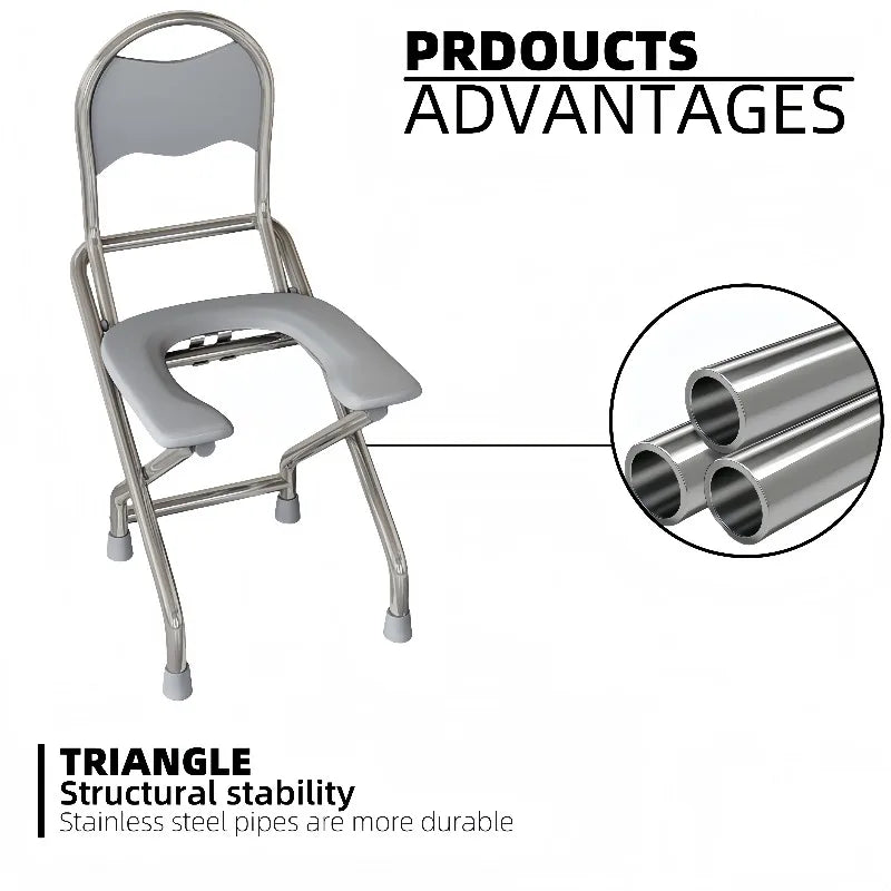 Stainless Steel Commode Chair
