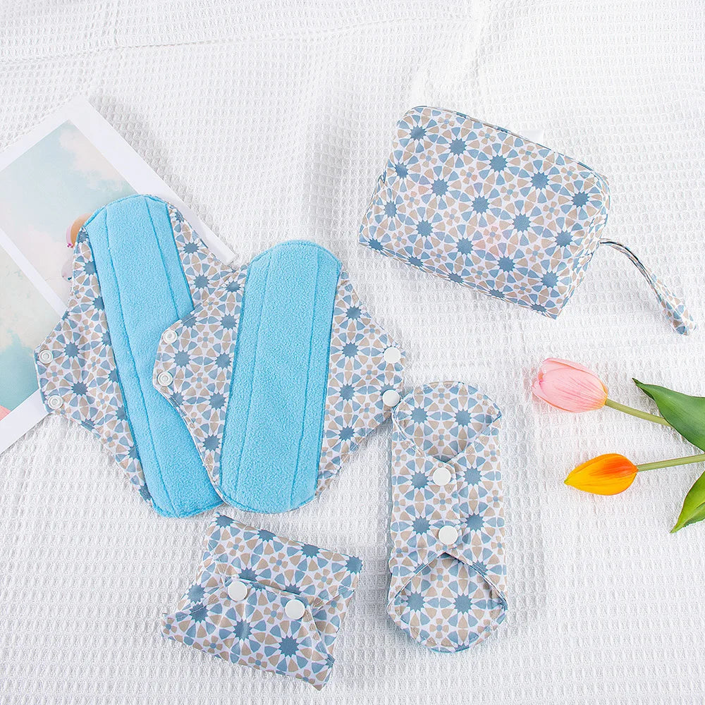 Reusable Incontinence Pads, 5-Piece Set