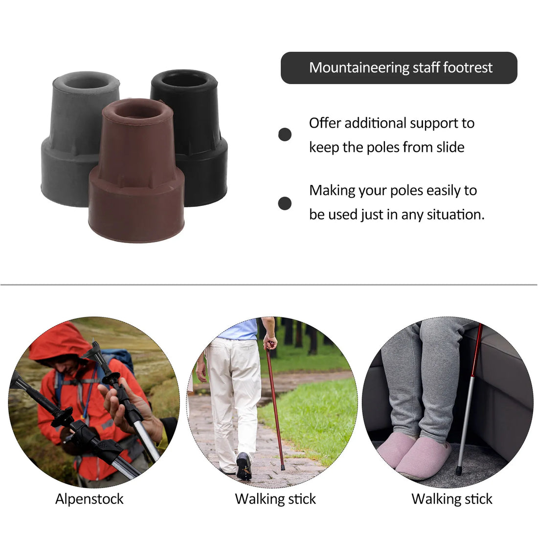 Replacement Rubber Tips for Canes and Crutches