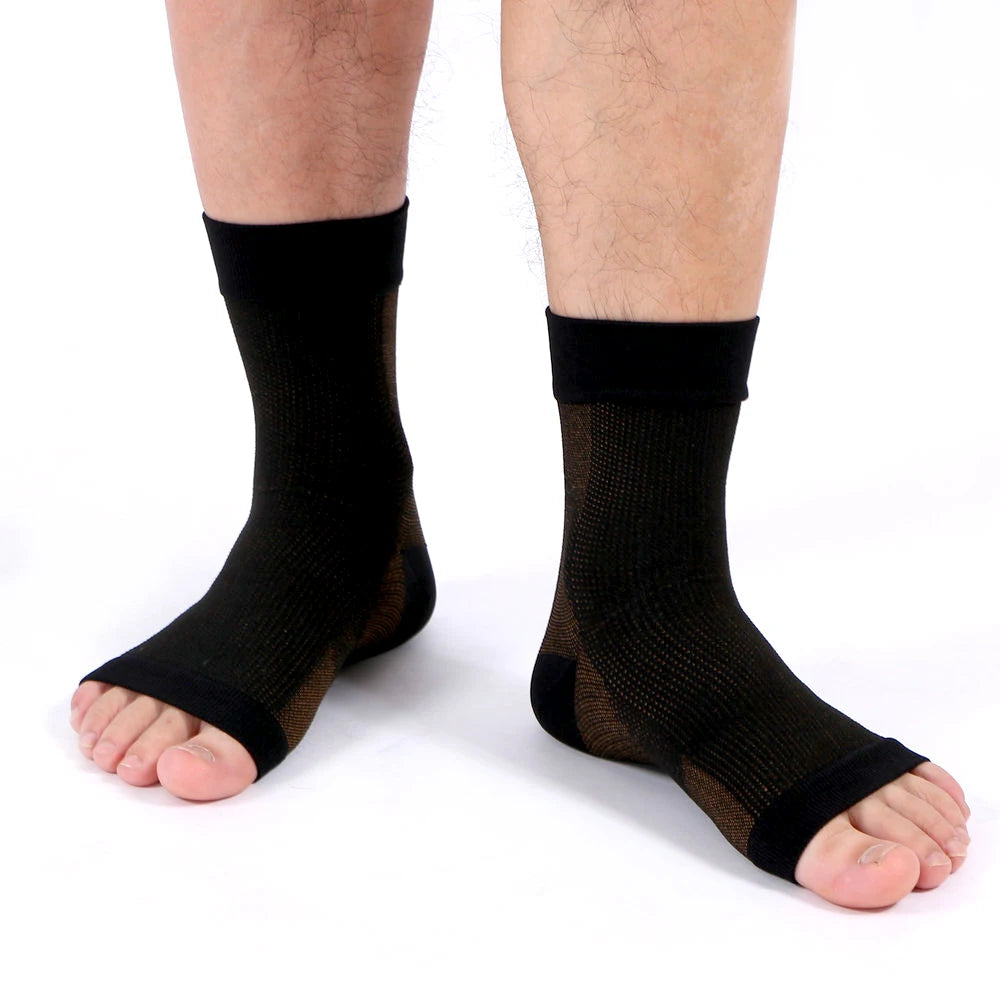 Copper Compression Ankle Support Sock, Unisex, 1 Pair