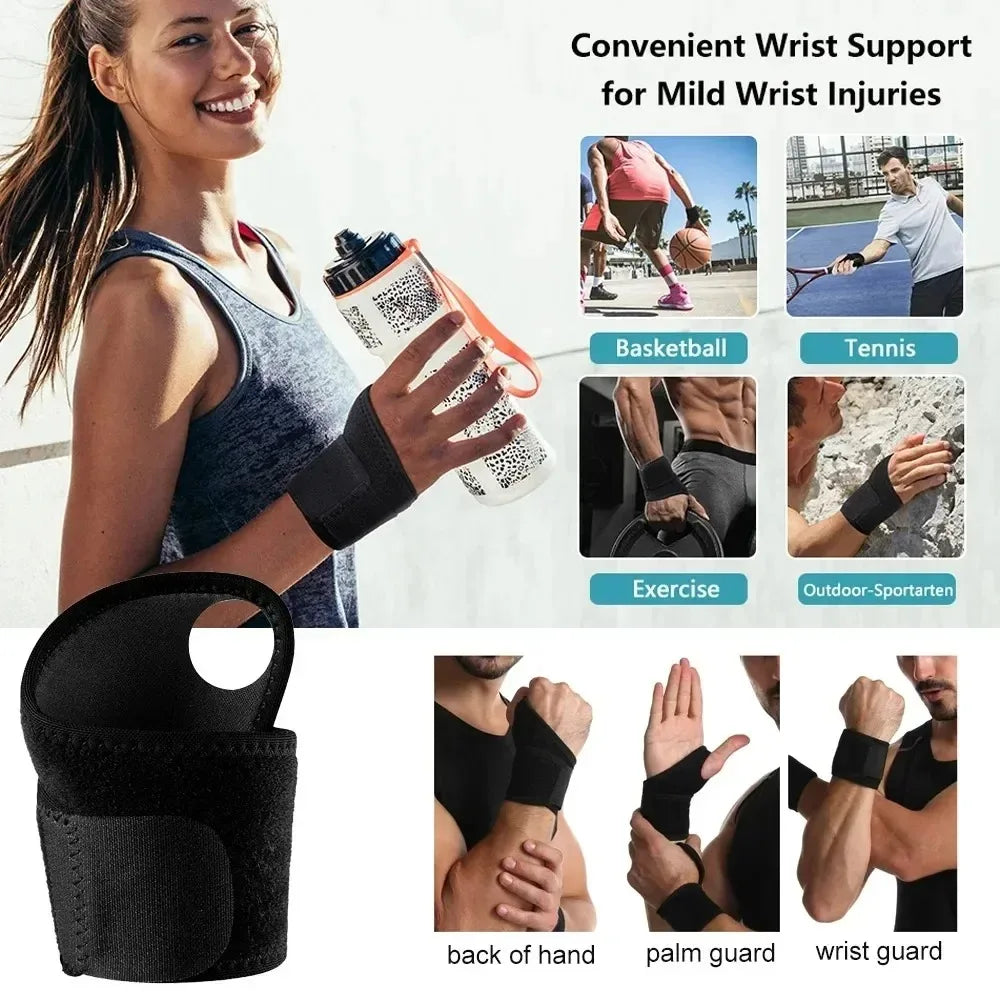 Adjustable Wrist Brace, Support Wrap for Left and Right Hands