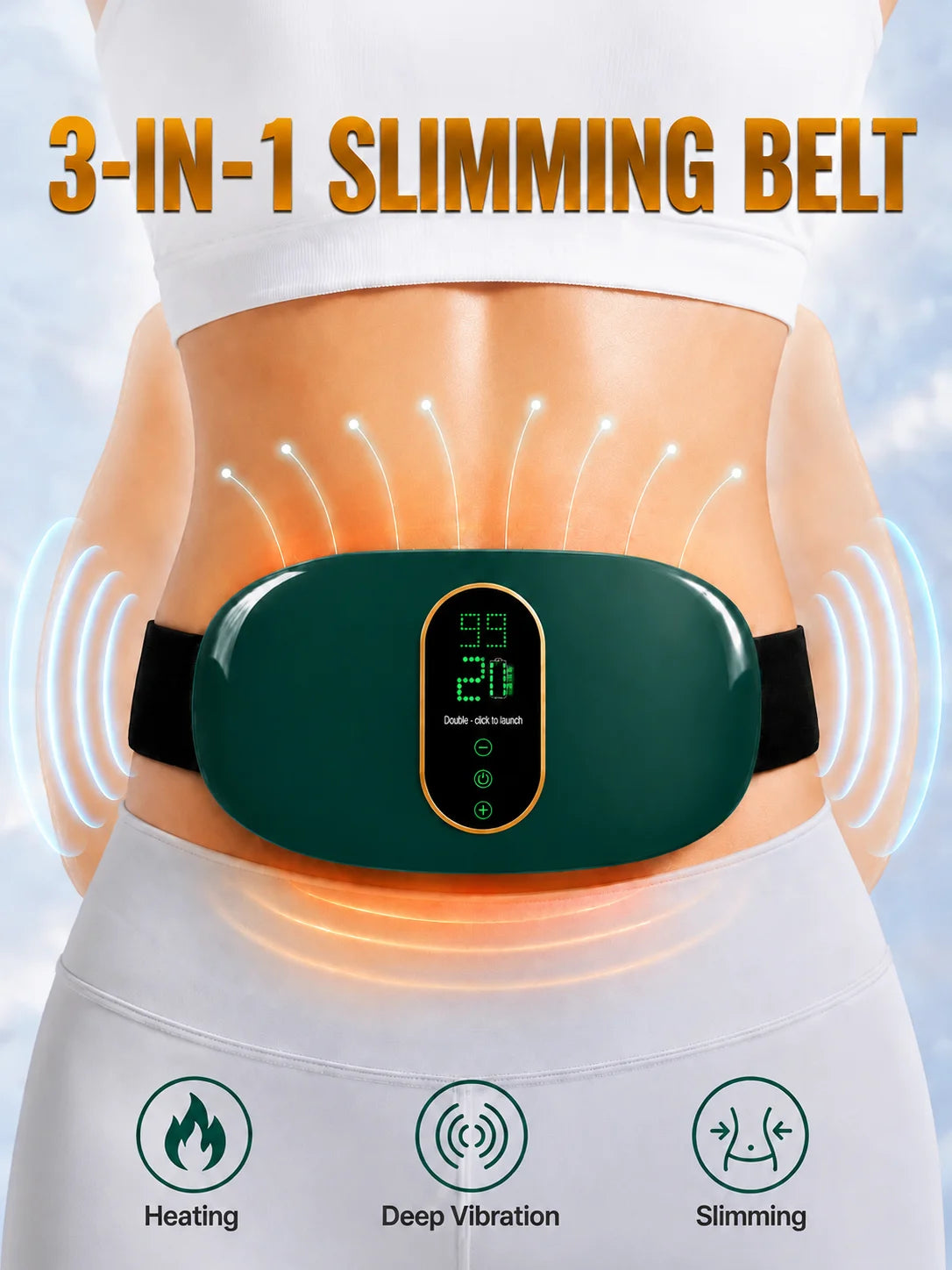 Battery-Powered Abdominal Massage Belt