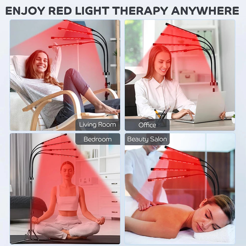 Full-Body Red Light Therapy Lamp, 660nm and 850nm