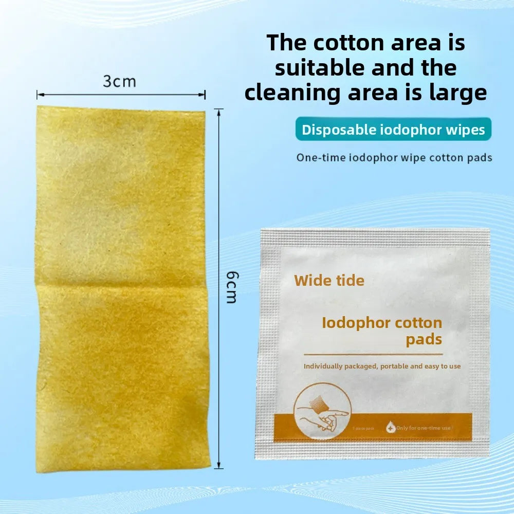 Disposable Povidone-Iodine Cotton Pads