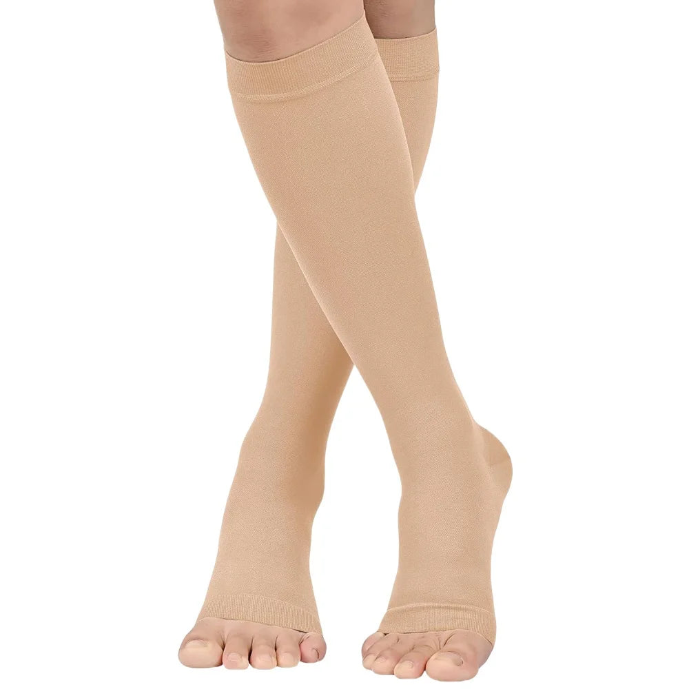 20–30 mmHg Open-Toe Calf Compression Stocking