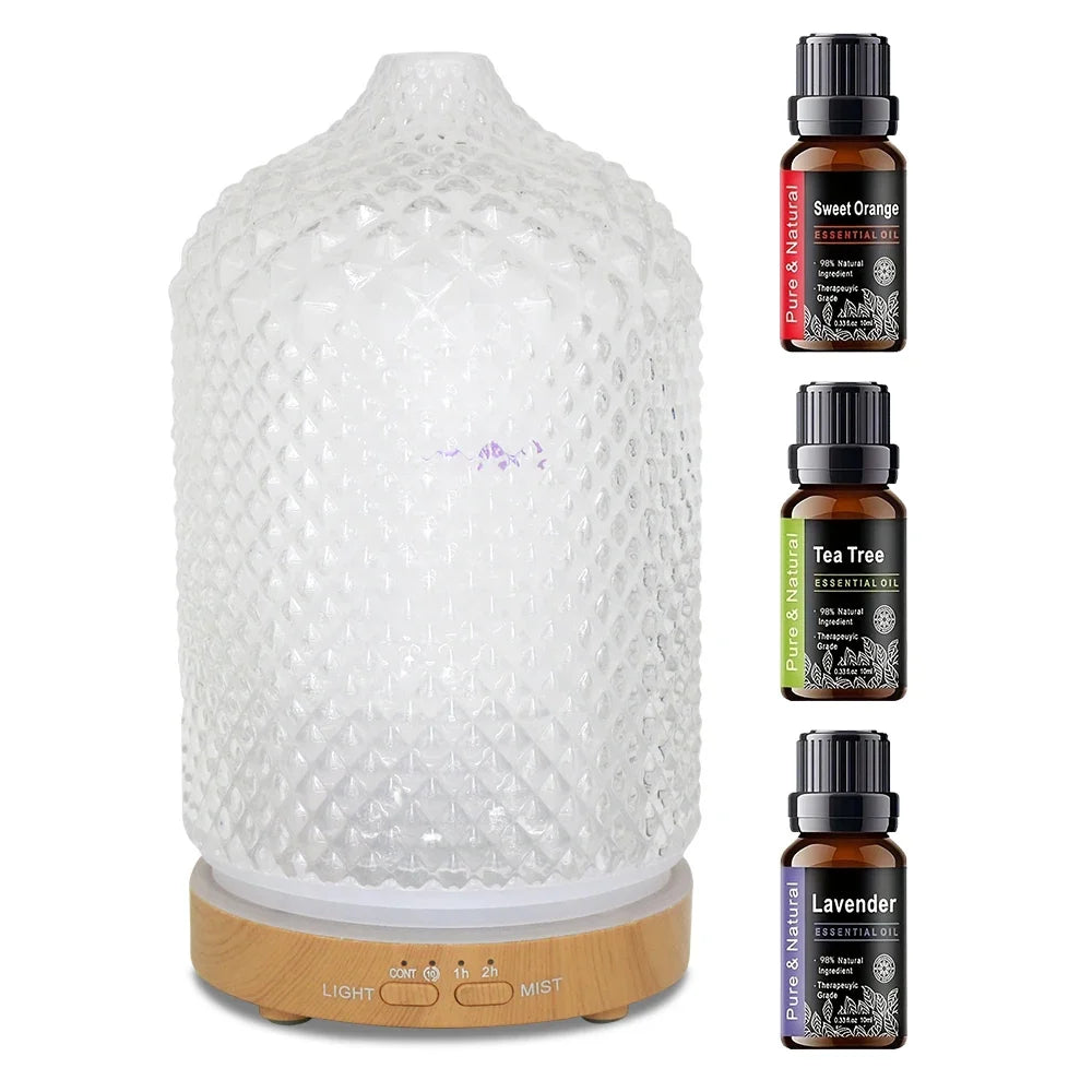 Essential Oil Diffuser with Timer and 7-Color Light