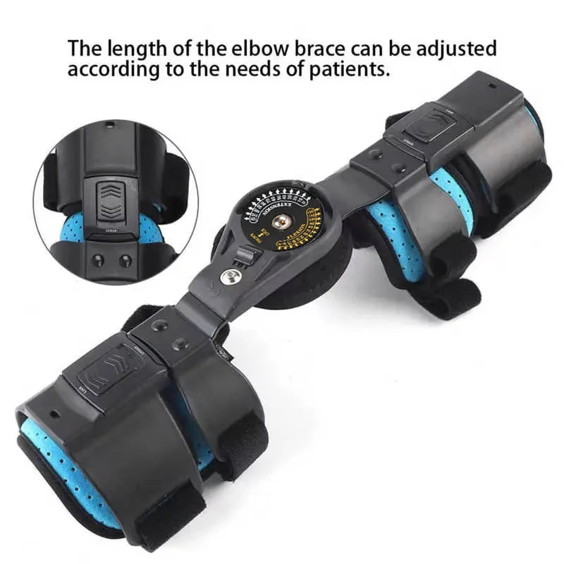 Adjustable Hinged Elbow Brace for Left or Right Arm