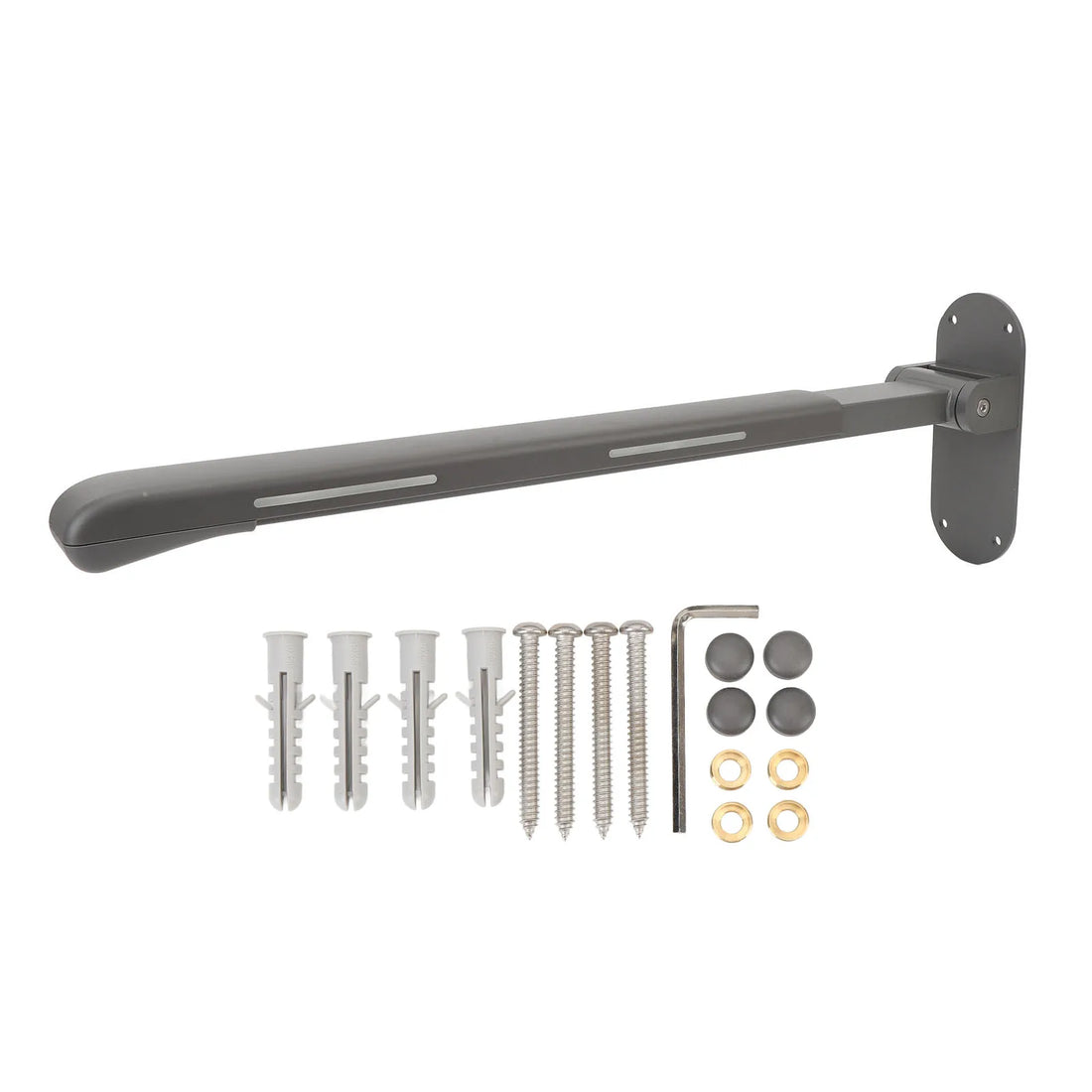 Foldable Flip-Up Toilet Grab Bar