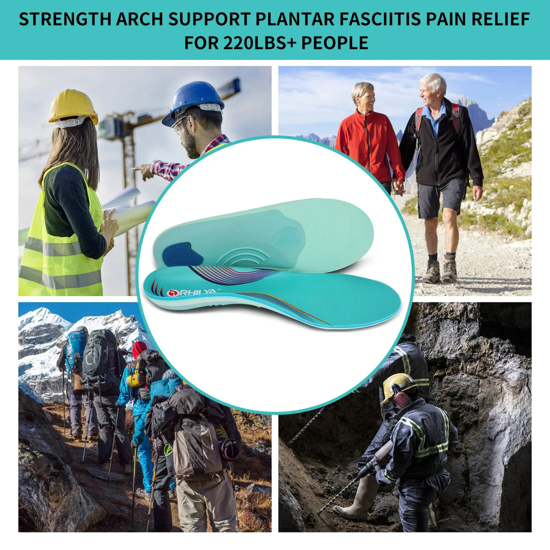 High Arch Support Orthotic Insoles