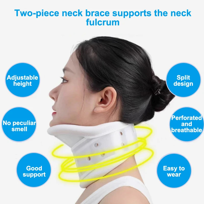 Adjustable Cervical Neck Traction Device with Chin Brace