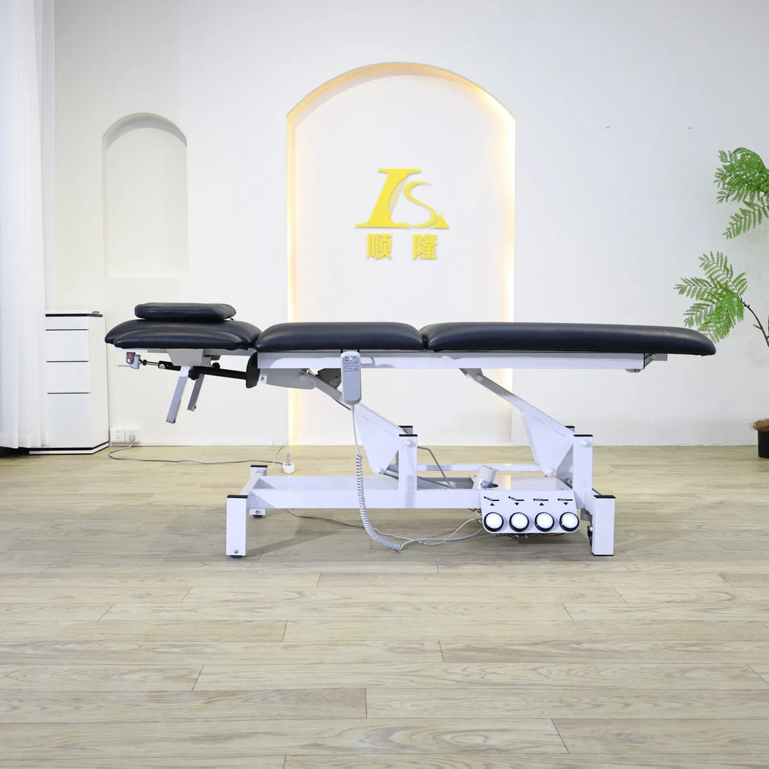 Electric Adjustable Treatment Table with Face Hole