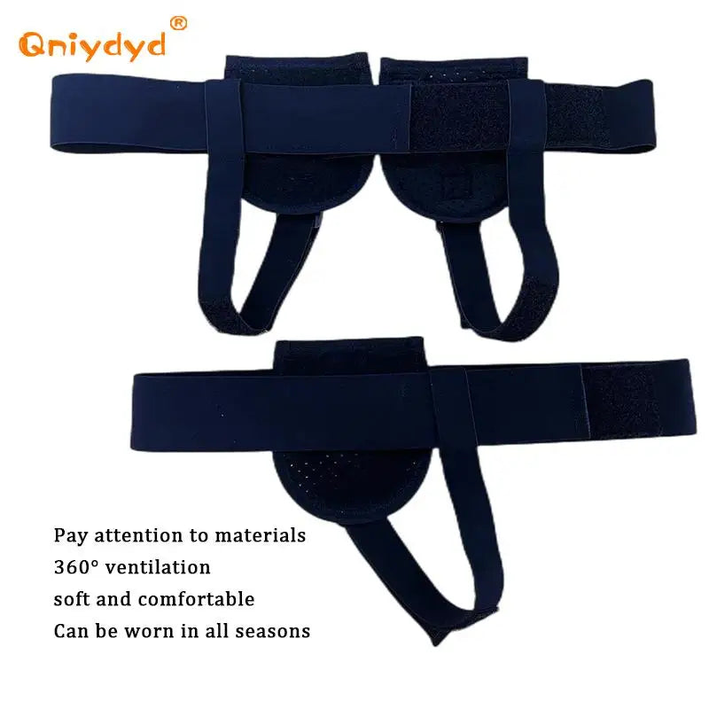 Adjustable Hernia Support Belt with Movable Pads