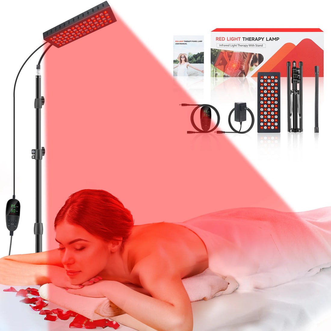 75-LED Red and Near-Infrared Light Panel