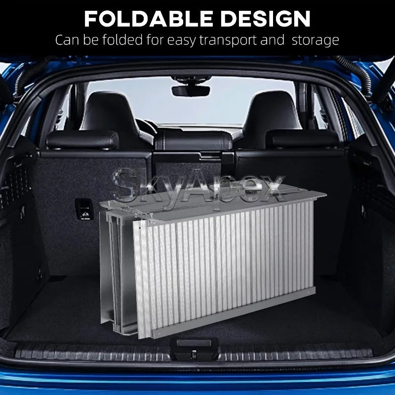 Foldable Wheelchair Ramp for Home Entries