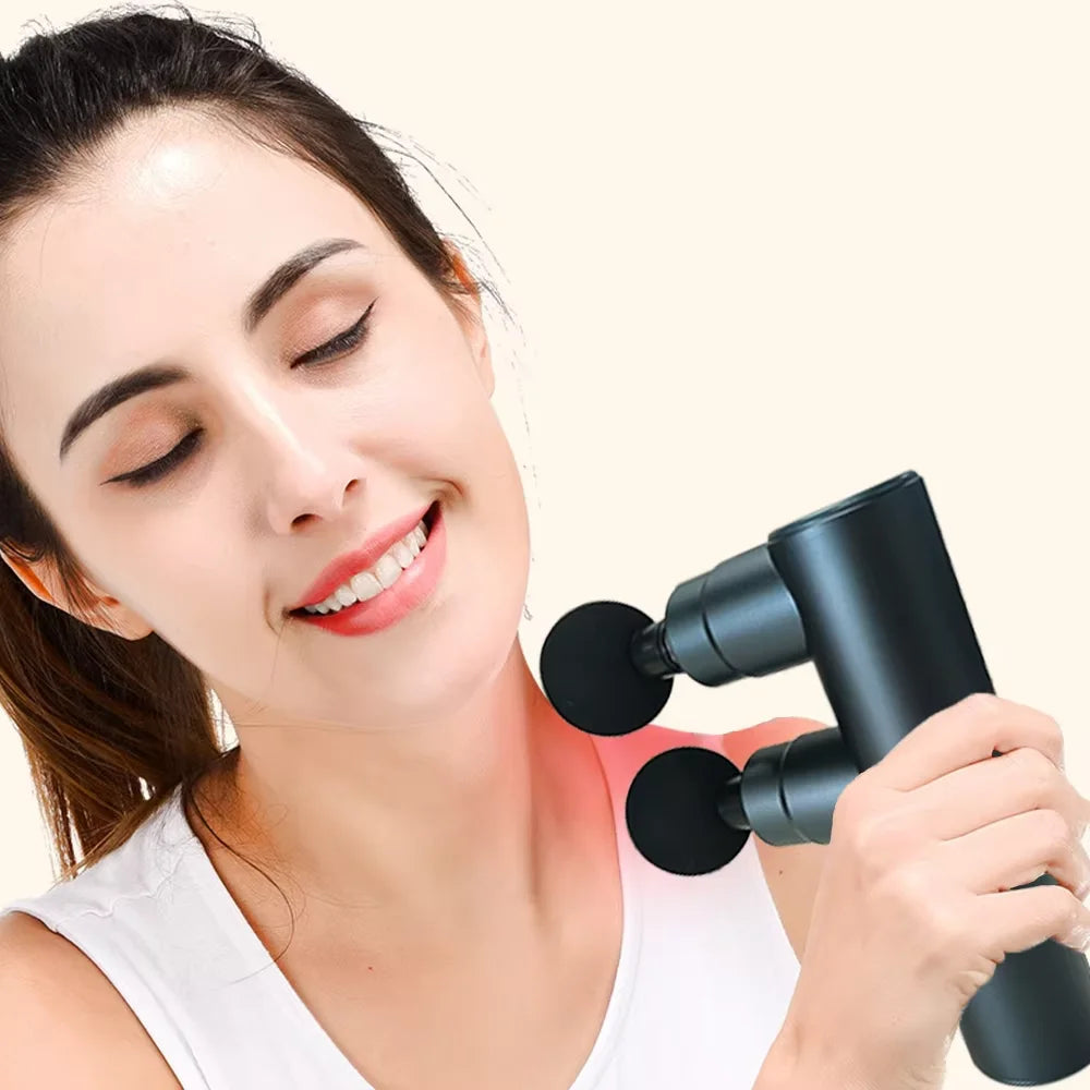 Mini 2-Head Percussion Massage Gun for Body