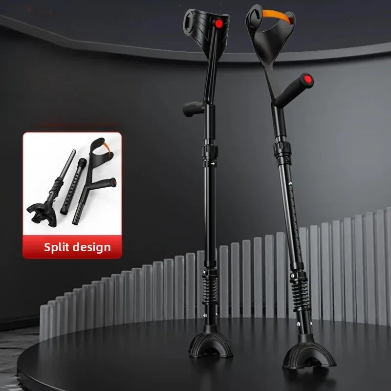 Foldable Forearm Crutches for Adults, 150–185 cm