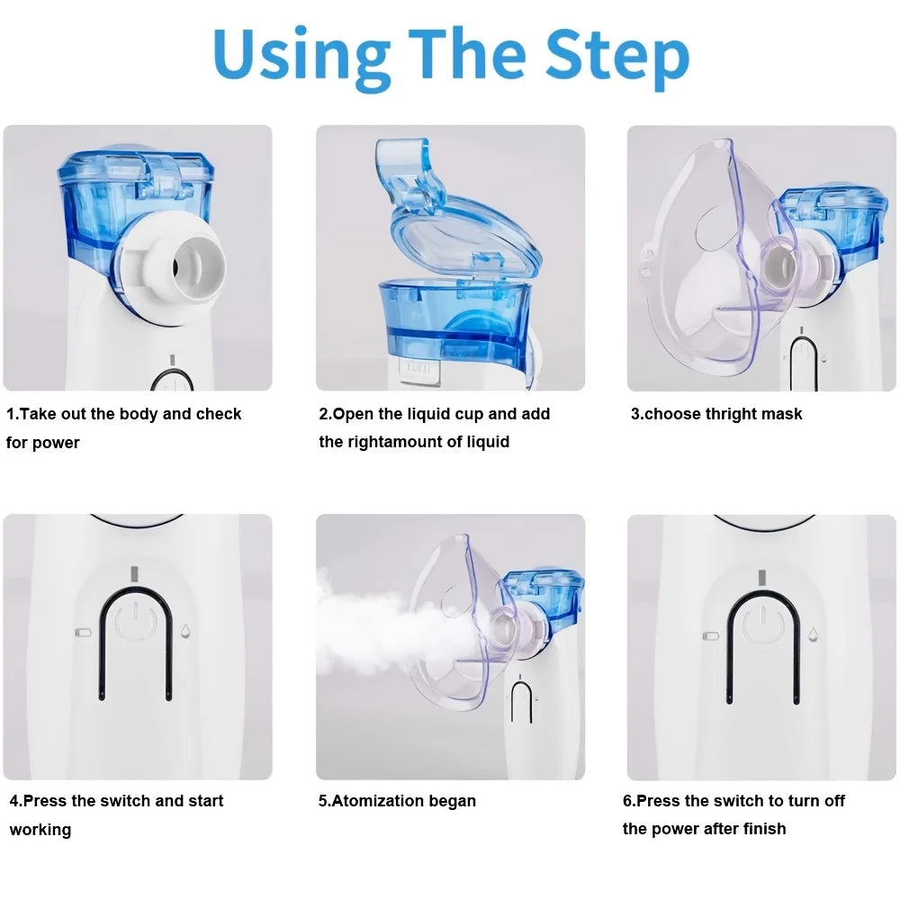 Portable Handheld Mesh Nebulizer with 2 Modes