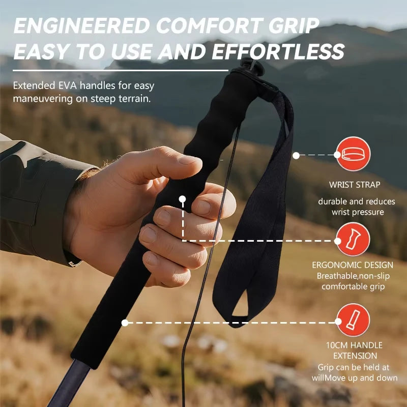 Foldable Walking Pole, 110–130 cm