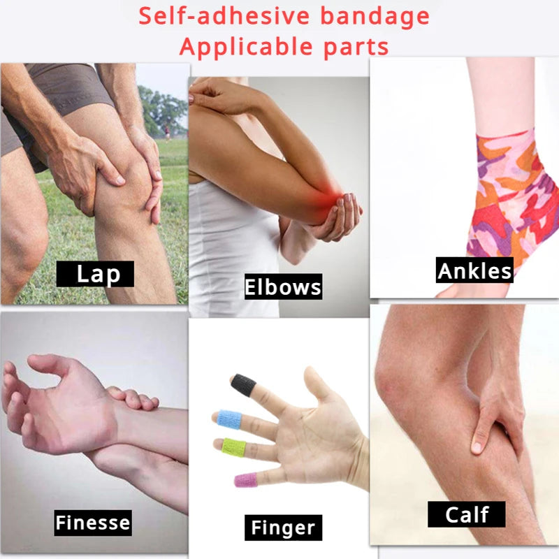High-Elastic Self-Adhesive Bandage, White