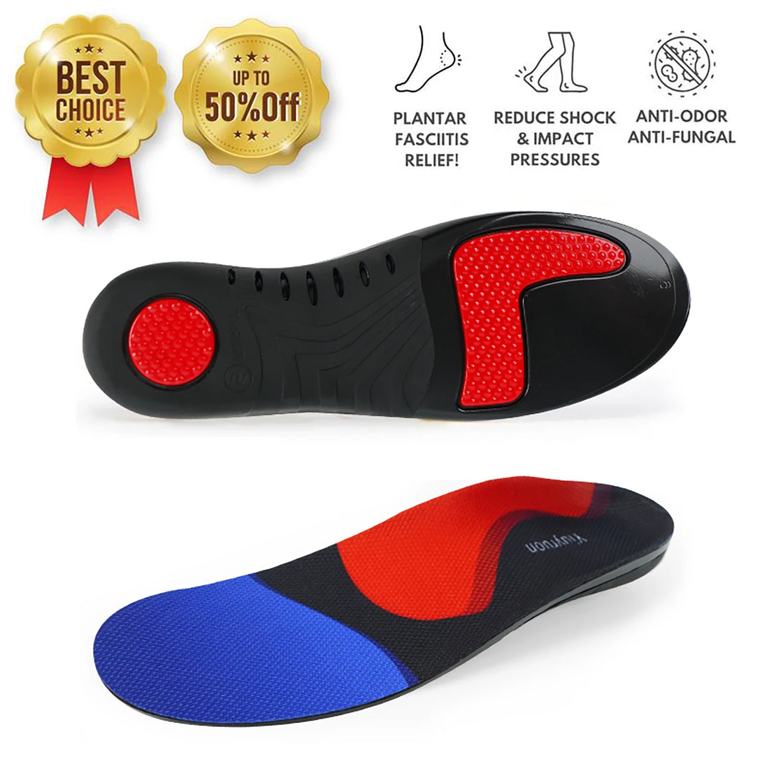 High Arch Support Orthotic Insoles