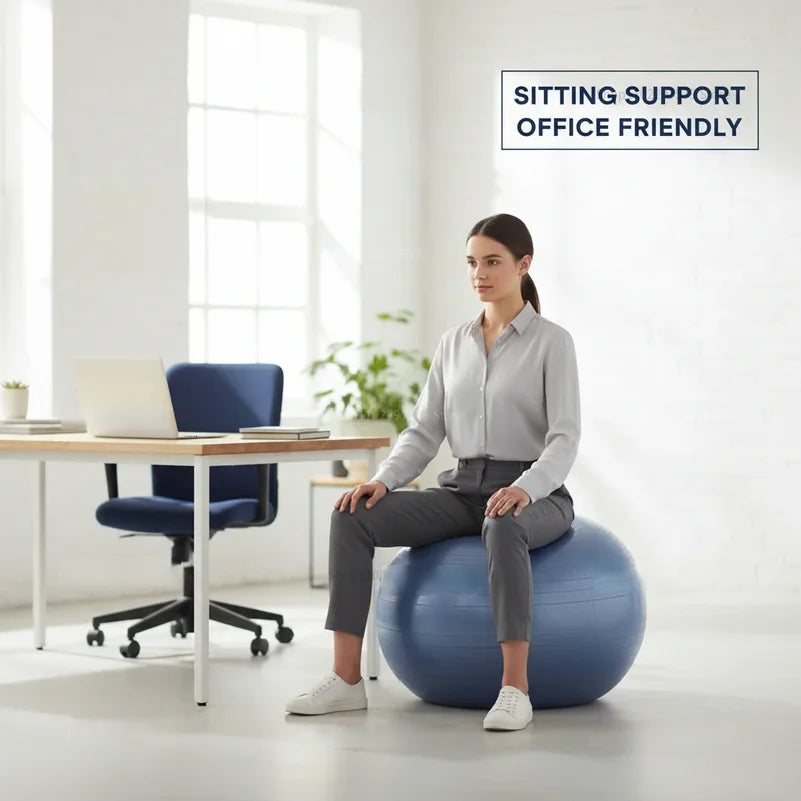 Inflatable Exercise Ball for Yoga and Home Training