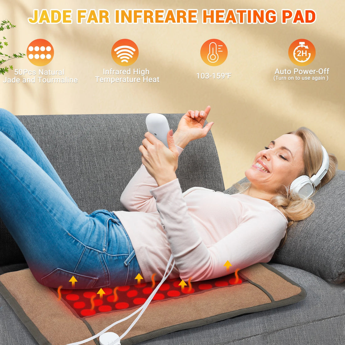 Electric Heating Pad with Timer and Auto Shut-Off