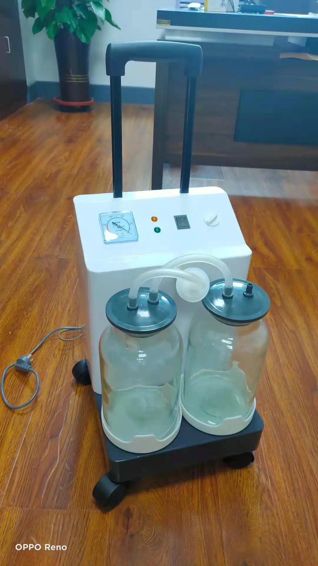 Electric Surgical Aspirator with Two Bottles
