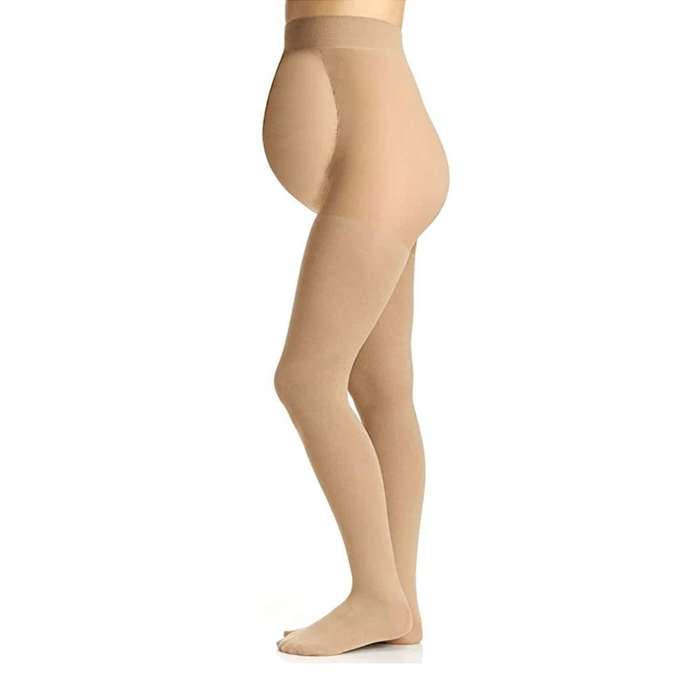 Maternity Open-Toe Compression Stockings 15–21 mmHg