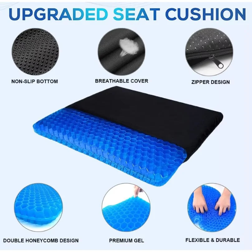 Breathable Gel Seat Cushion for Chairs and Wheelchairs