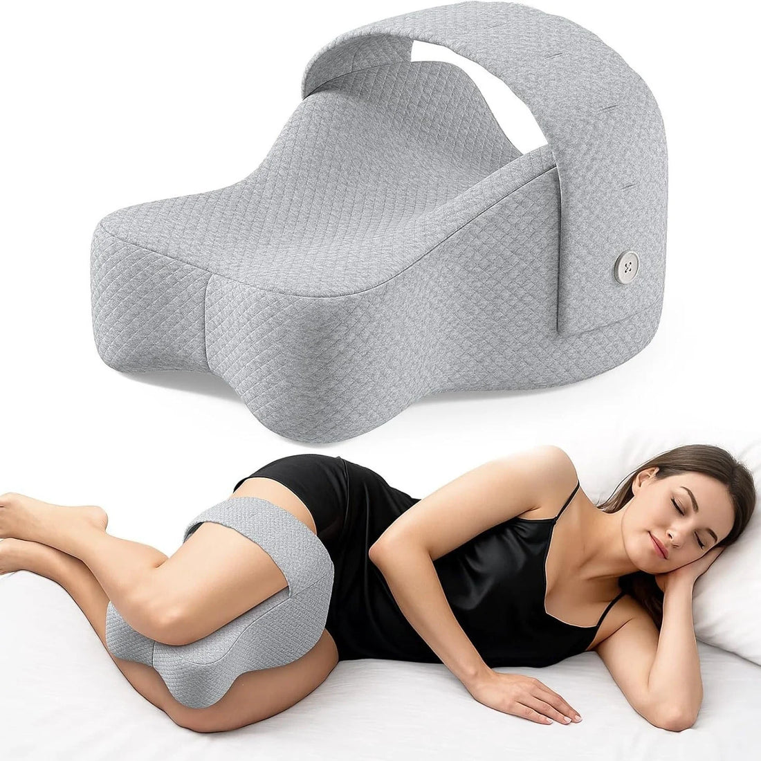 Memory Foam Knee Pillow for Side Sleeping
