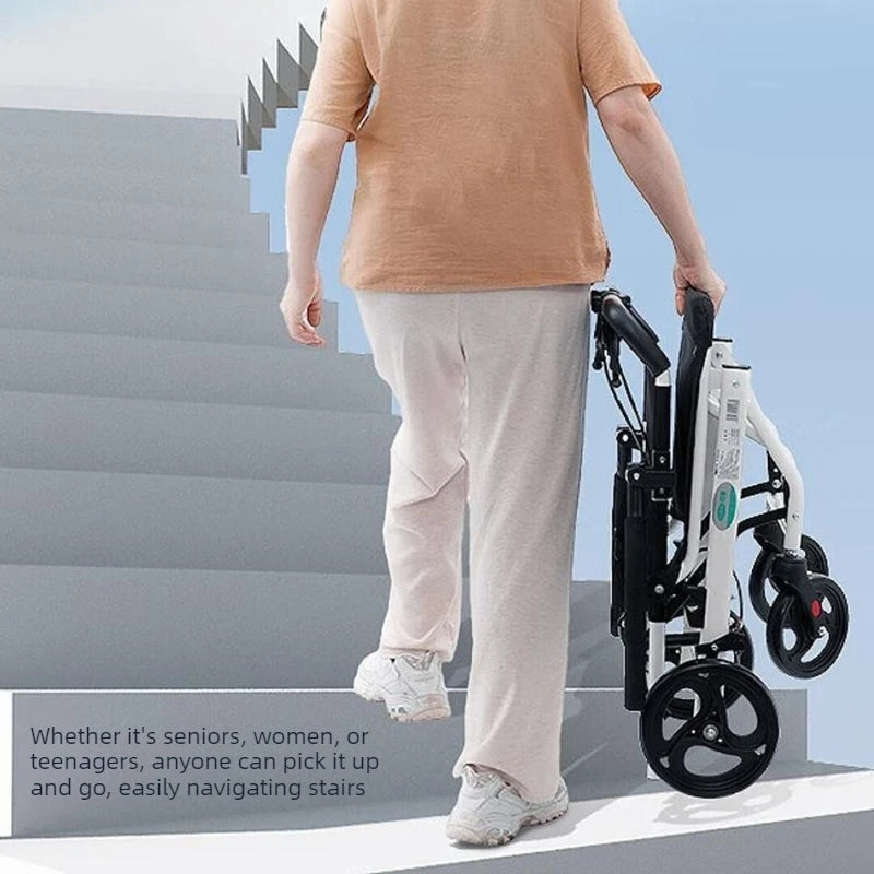 Folding Manual Wheelchair for Home and Travel