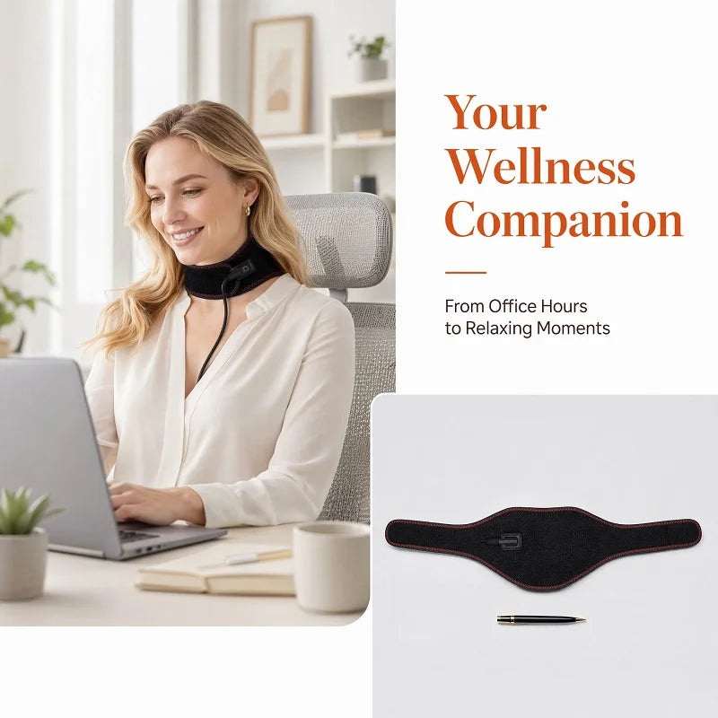 Adjustable Heating and Massage Neck Brace
