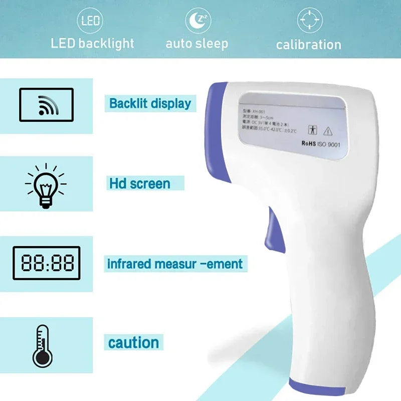 Non-Contact Forehead Thermometer and Finger Pulse Oximeter