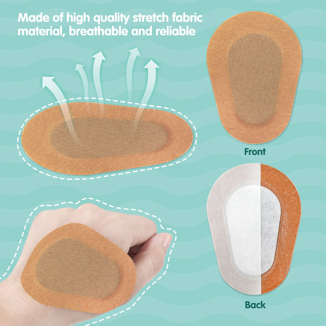 Breathable Sterile Eye Patches, 40-Piece Pack, 5.8 x 8.2 cm