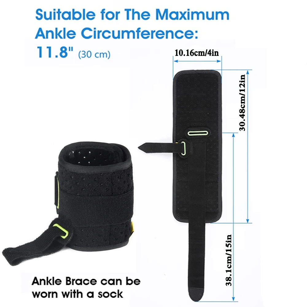 Adjustable Ankle Brace for Foot Drop Support